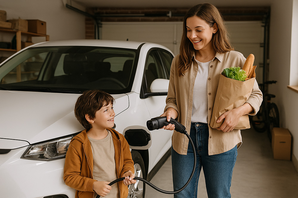 Punto de carga para coche eléctrico Aurasolar